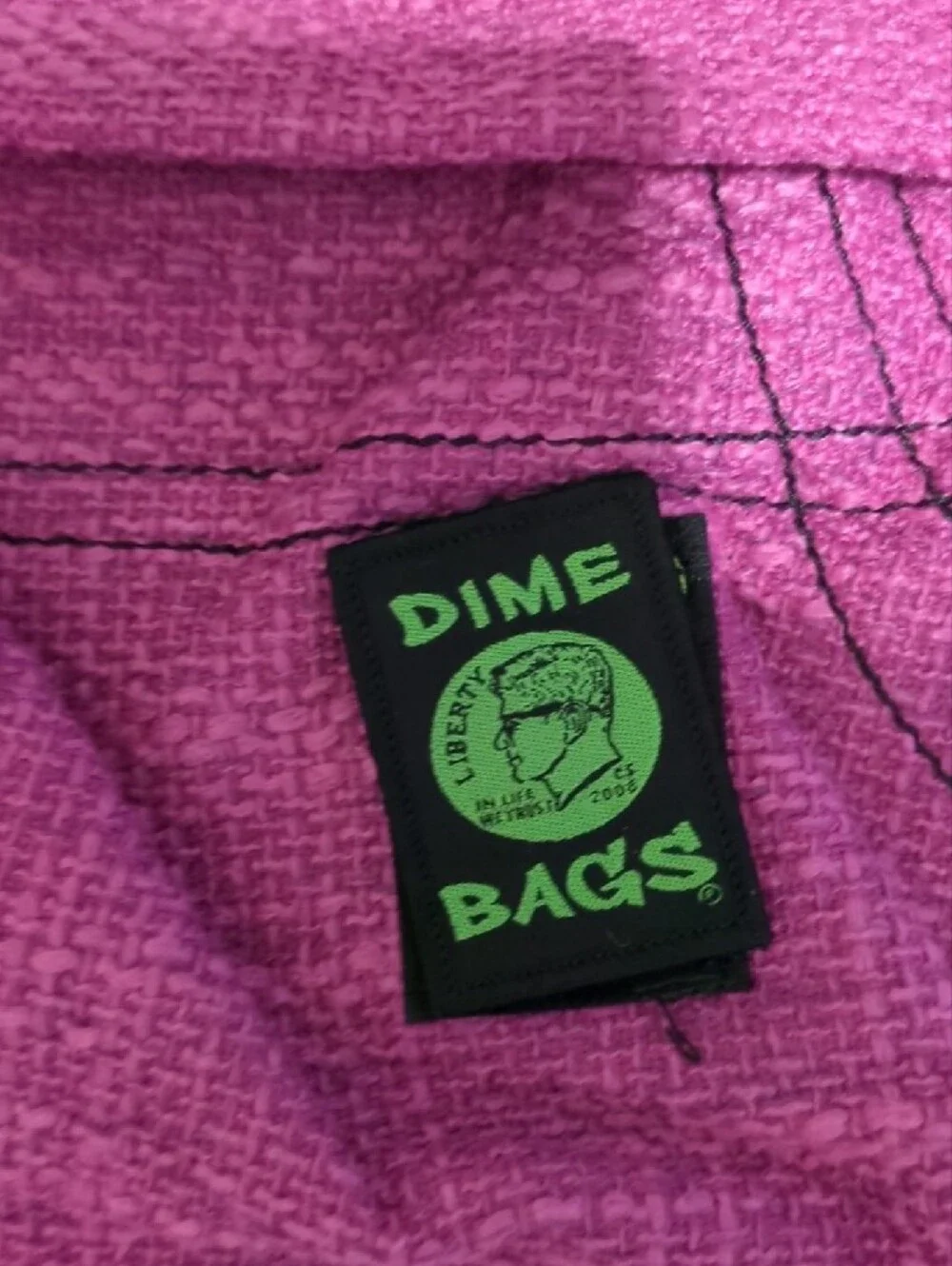 Dime Bag Study Buddy Magenta Hemp Backpack